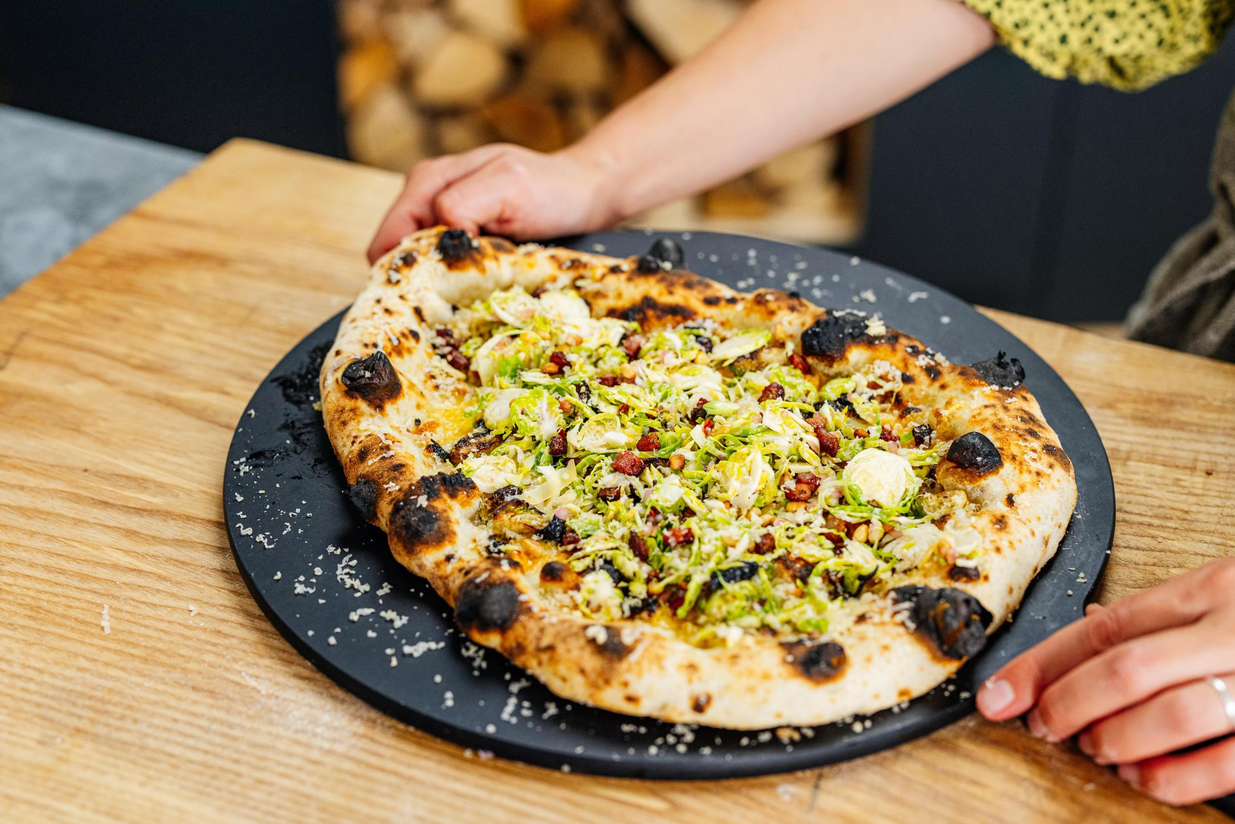 Brussels Sprout &amp; Pancetta Pizza
 &ndash; Gozney