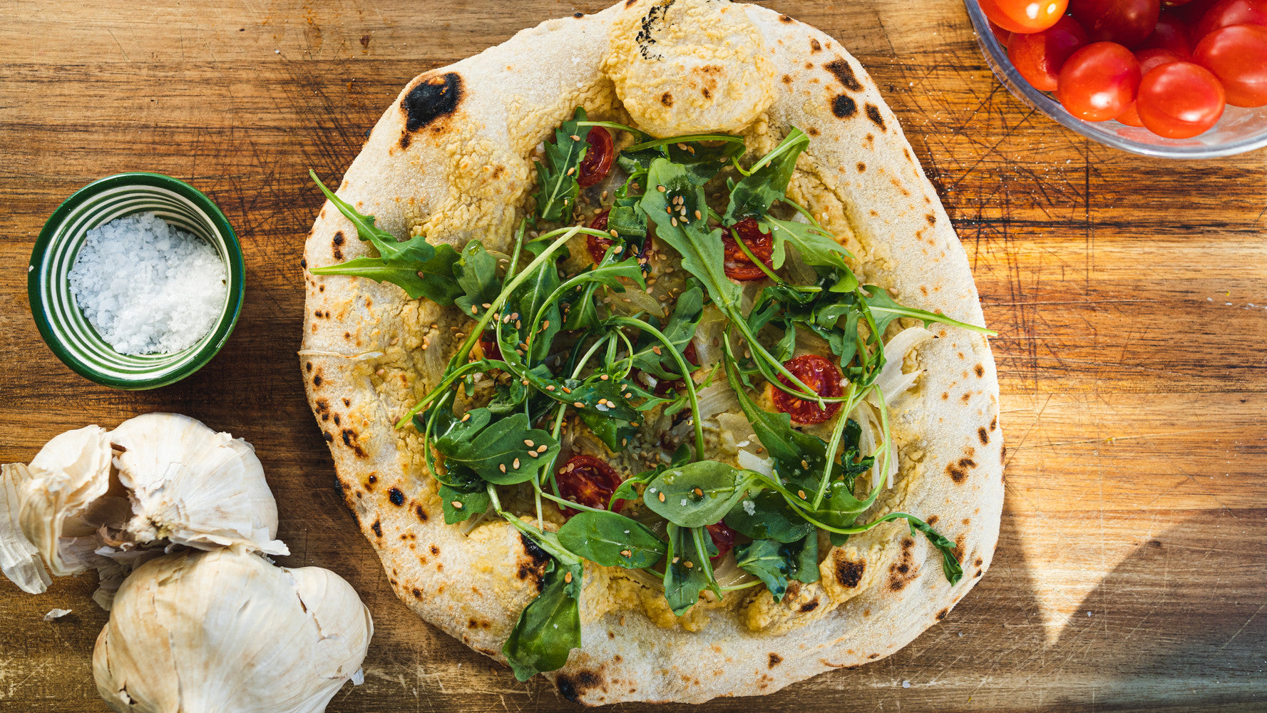 Hummus Pizza
 &ndash; Gozney