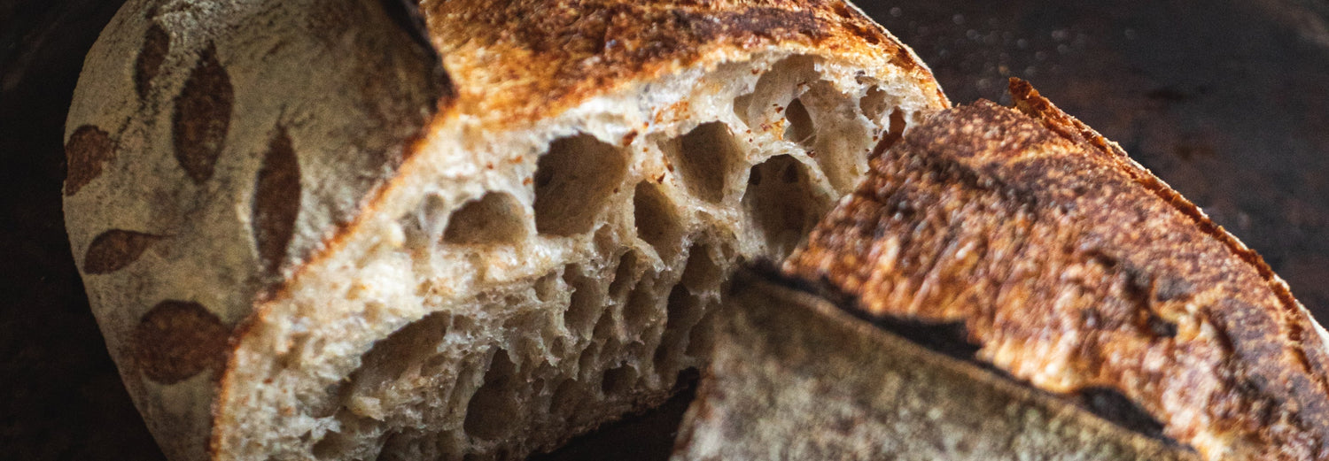 No Knead Sourdough Loaf - Pizza Oven - Gozney recipe poster image