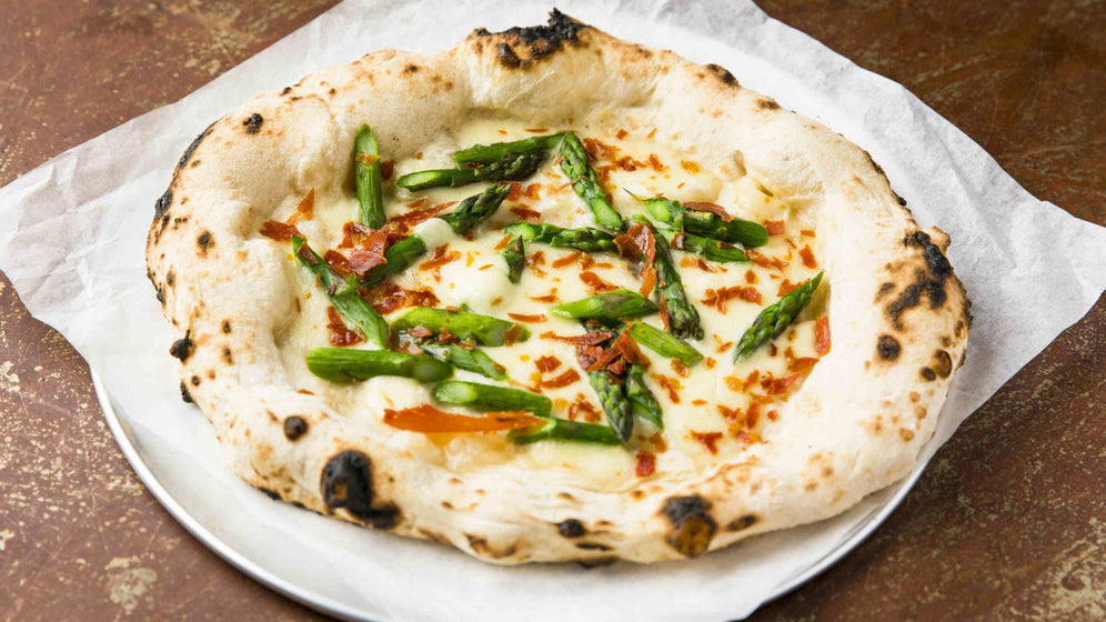 Asparagus & Crispy Ham Pizza Recipes - Gozney . Roccbox