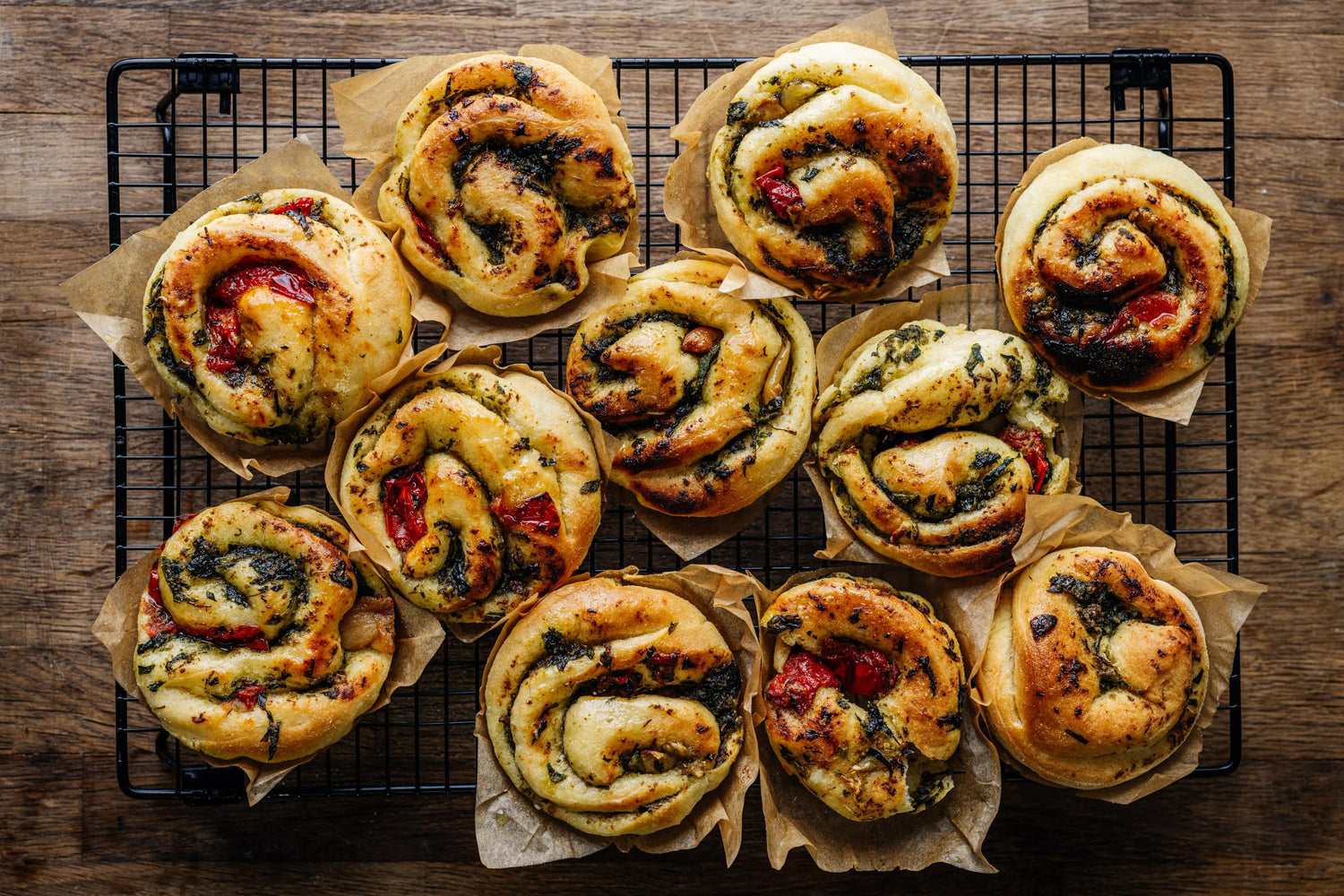Pesto Swirls recipe poster image